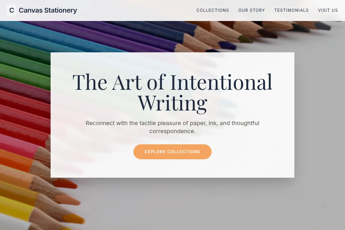 Canvas Stationery